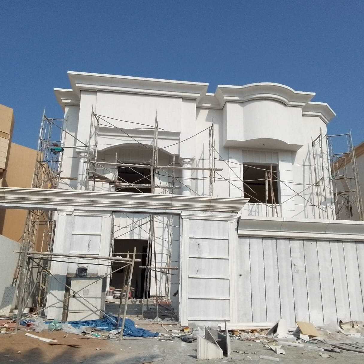 فيلا قيد التشطيب الخارجي